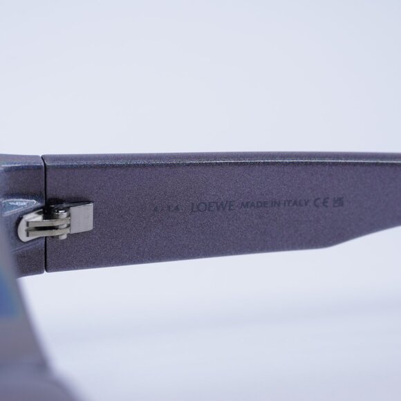 Loewe LW40033I 05X Sunglasses Pearlescent Rectangle Frame, Grey Mirror Lenses - Picture 11 of 12